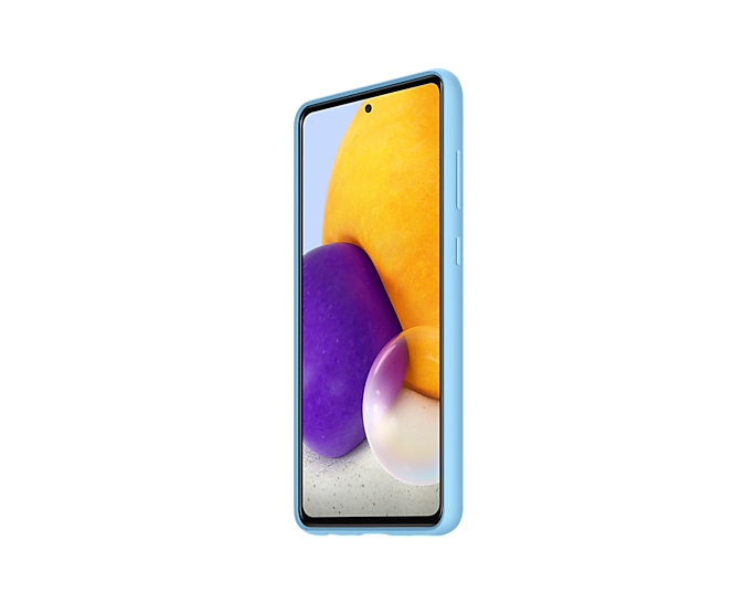 Samsung A72 Silicone Cover Blue – image 4
