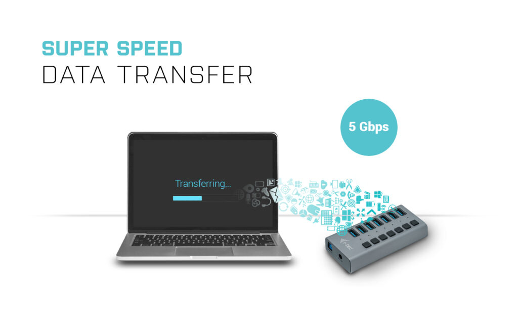 i-tec USB 3.0 Charging HUB 7port + Power Adapter – image 8