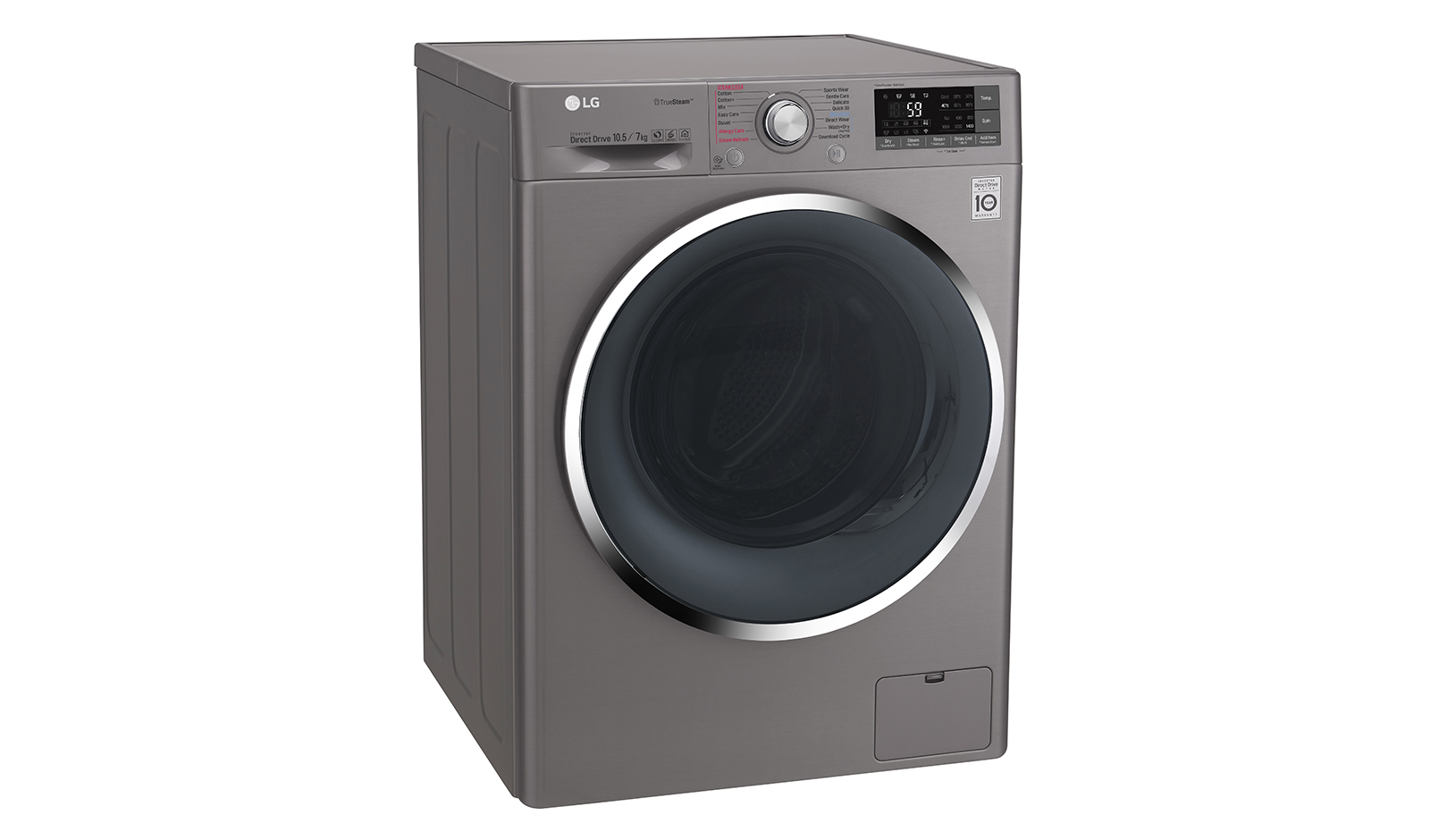LG F4J8JH2S washer dryer Freestanding Front-load Stainless steel – image 3