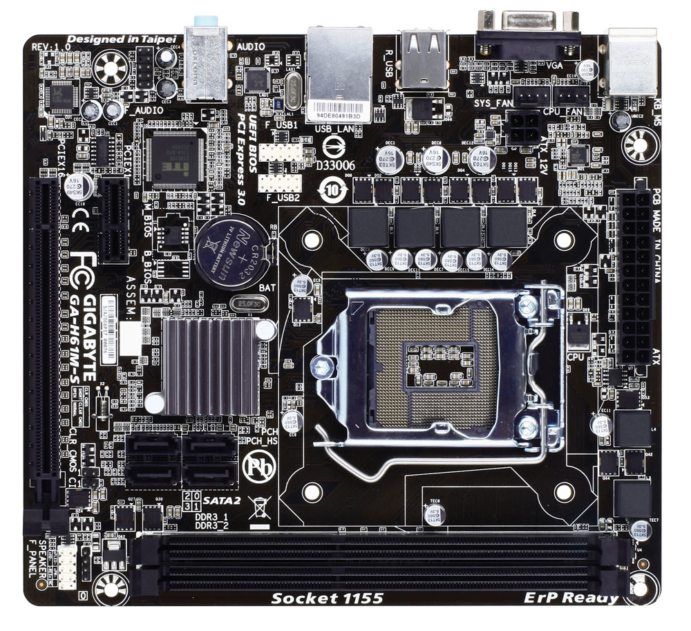 GIGABYTE GA-H61M-S (rev. 1.0) – image 1