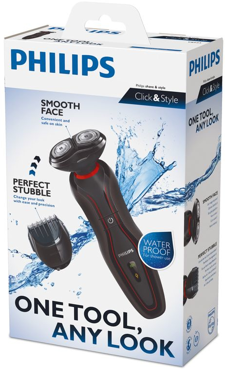 Philips Click & Style YS523/16 men's shaver Rotation shaver Trimmer Black – image 3