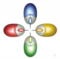BenQ Optical mouse - Mini - Wired - Combo