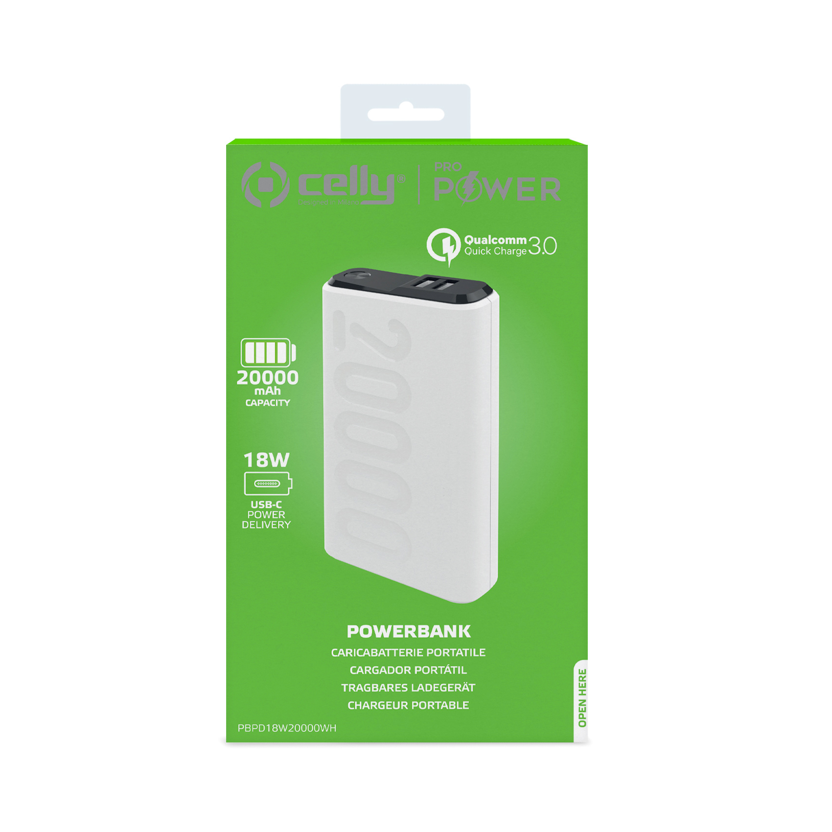 Celly PD18W 20000 mAh White – image 3