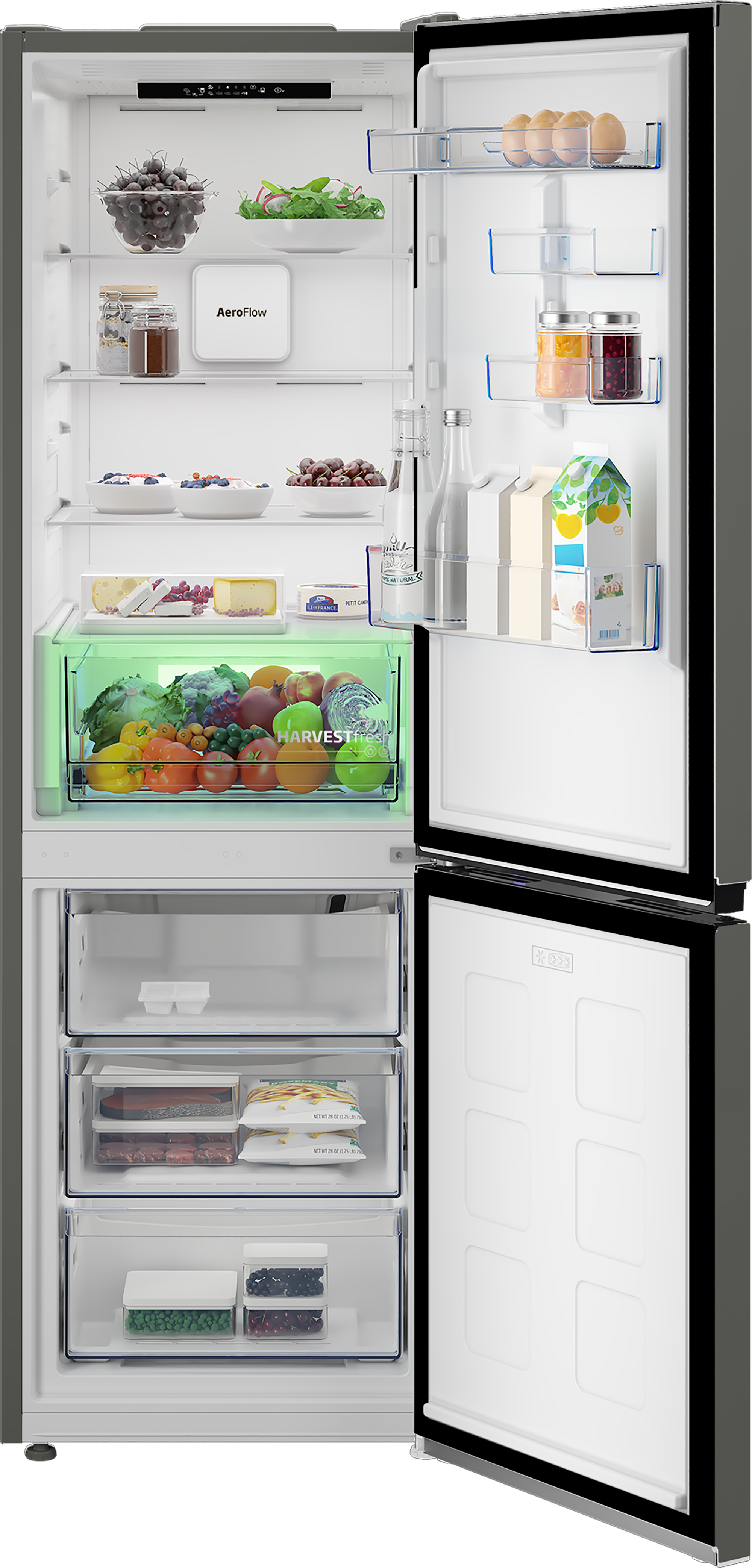 Beko CNA5686VG Freestanding AeroFlowTM Fridge Freezer with HarvestFreshTM – image 3
