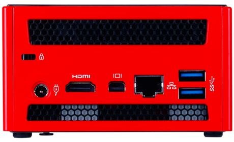 GIGABYTE GB-BXI5-4570R PC/workstation barebone Nettop Black, Red – image 2