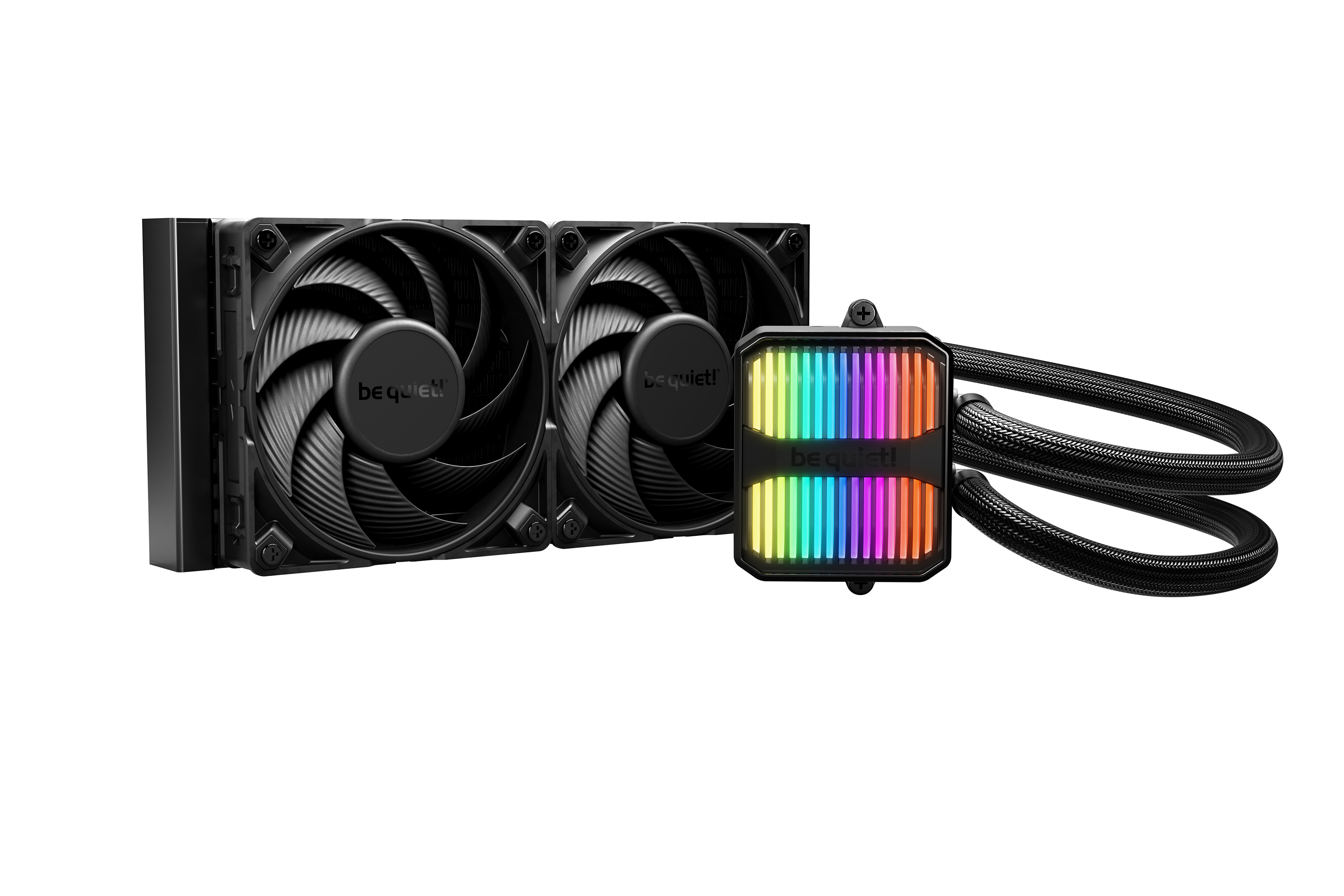 Be Quiet! Silent Loop 3 240mm ARGB Liquid CPU Cooler, 3-Chamber Pump, Large Fin Area, Silent Wings 4 PWM Fans, Black