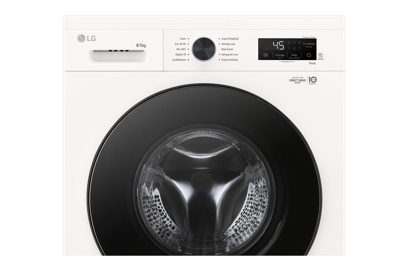 LG F854B16WHS washer dryer Freestanding Front-load White – image 5