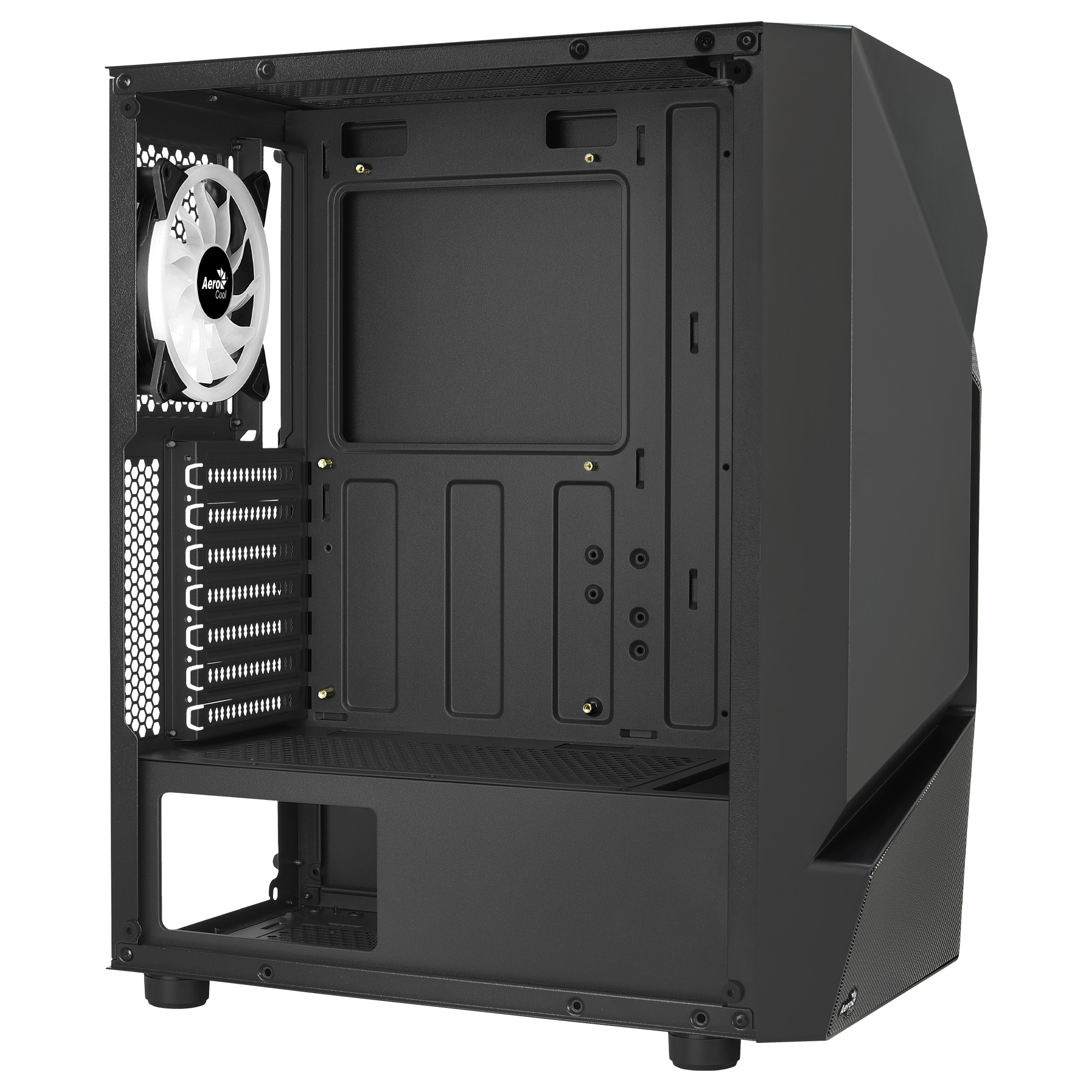 Aerocool SCAPEBKV3 Gaming ATX Case Front RGB LED Tempered Glass 3x ARGB Fans Black – image 8