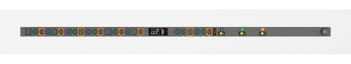 Vertiv Geist MNR3EGB1-24PH68-4CS15A0A10-S-A power distribution unit (PDU) 36 AC outlet(s) 0U Black