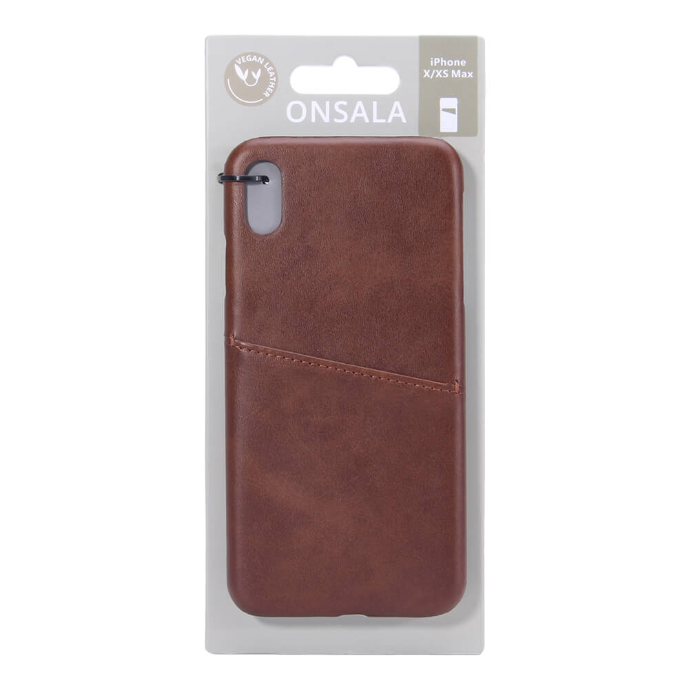 Onsala Mobilecover Brown iPhone X/XS Max Creditcard Pocket – image 2