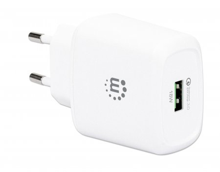 Manhattan Wall/Power Mobile Device Charger (Euro 2-pin), USB-A Port, Output: – image 2