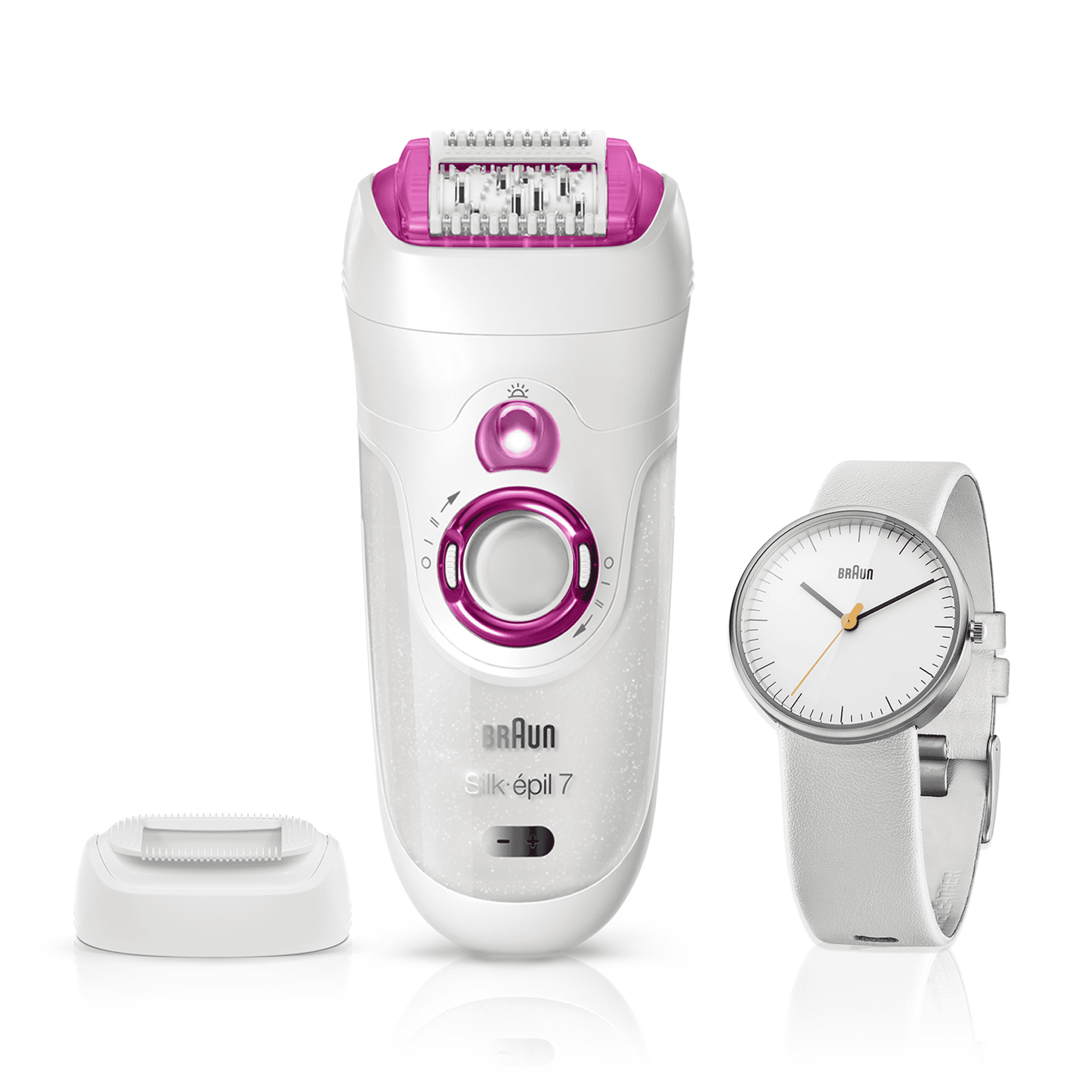 Braun Silk-épil 7 81677775 epilator 40 tweezers White, Pink – image 1