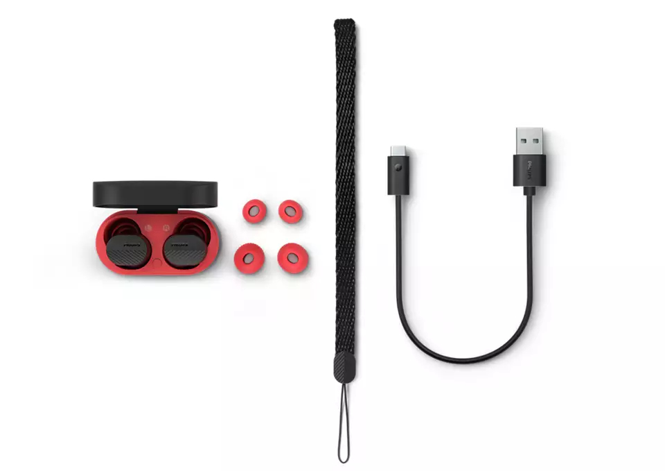 Philips TAA5508BK/00 headphones/headset True Wireless Stereo (TWS) In-ear Calls/Music Bluetooth Black, Red – image 8