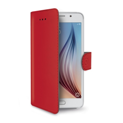 Celly WALLY490RD mobile phone case Wallet case Red
