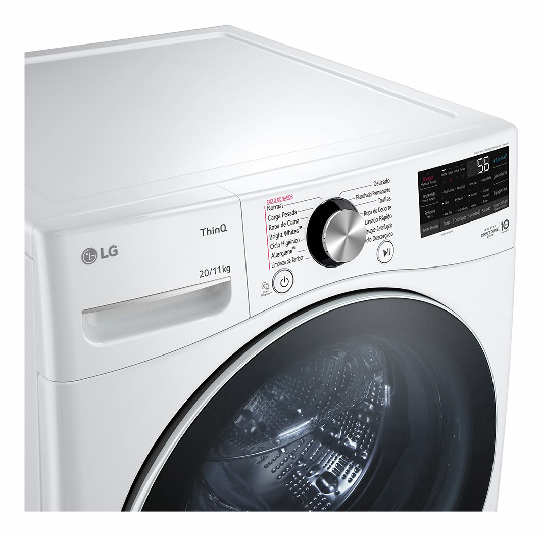 LG WD20WV26R washer dryer Freestanding Front-load White – image 6