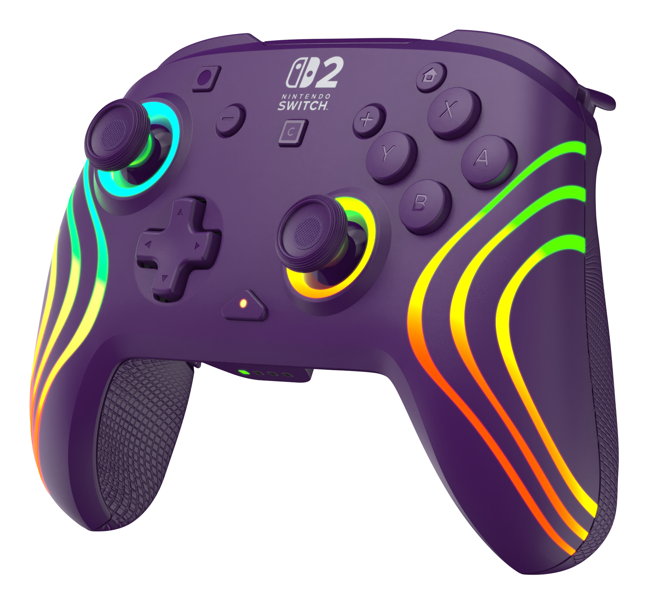 Turtle Beach Afterglow Wave Violet Manette de gaming RGB sans fil Sous licence officielle pour Nintendo Switch 2