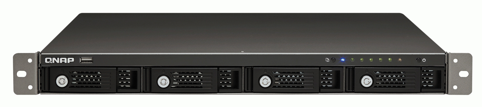 QNAP TS-419U/2TB NAS/storage server Marvell 6281 – image 2