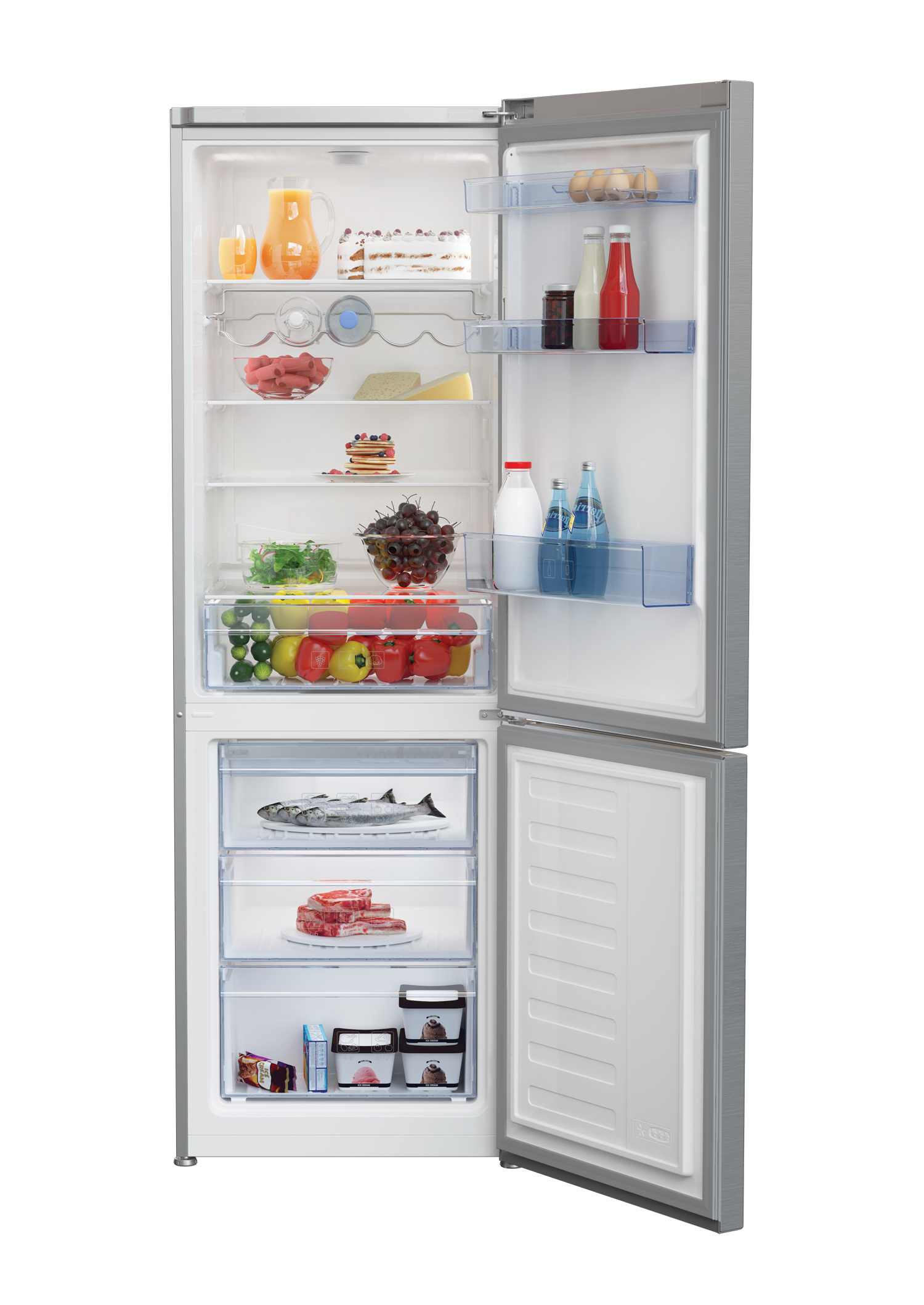 Beko RCSA365K30XP fridge-freezer Freestanding – image 3