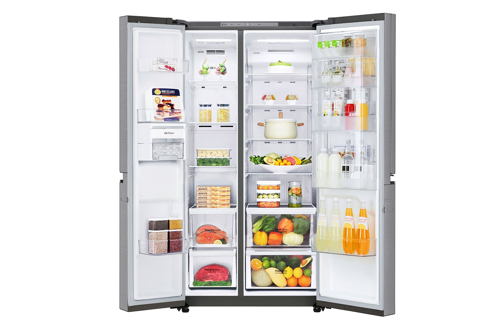 LG LS65MDP side-by-side refrigerator Freestanding Silver – image 9