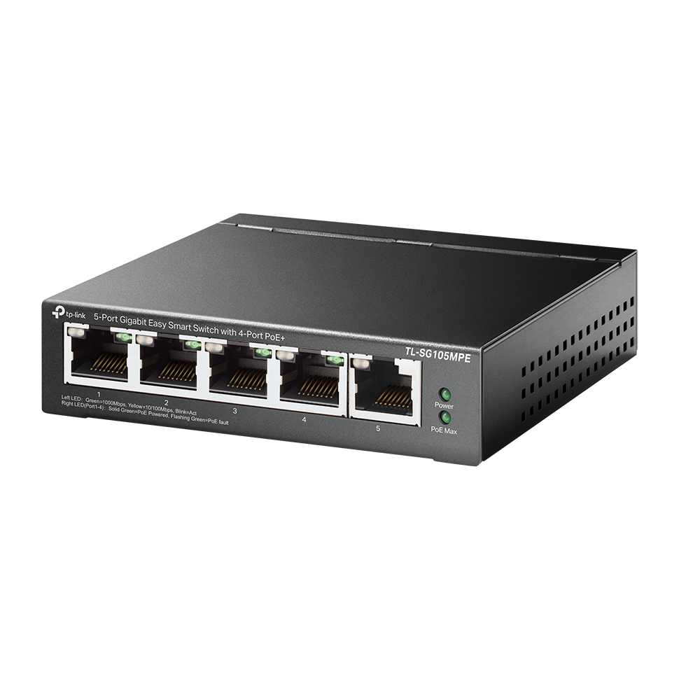 TP-Link 5-Port Gigabit Easy Smart Switch with 4-Port PoE+ – image 1
