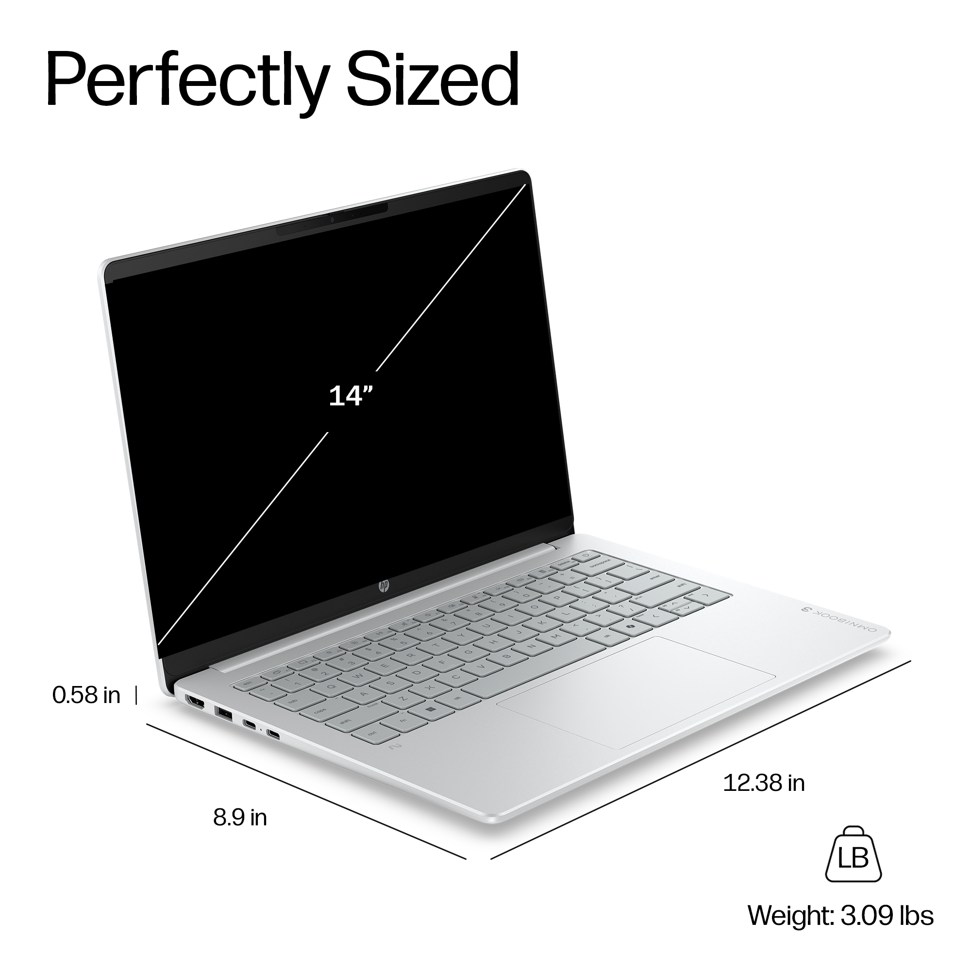 HP DP2N6EA laptop Copilot+ PC AMD Ryzen™ AI 7 445 – image 3