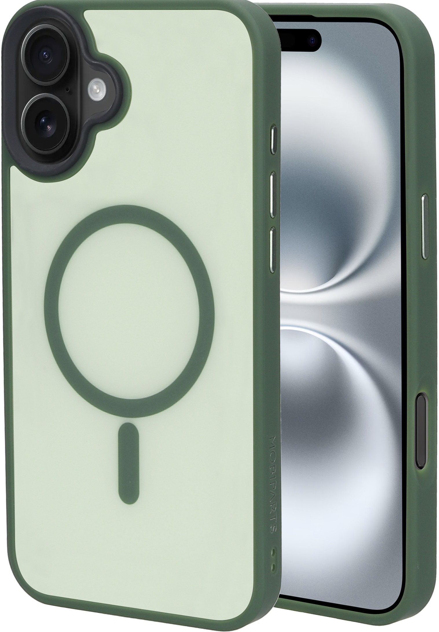 Mobiparts Hardcover Apple iPhone 16 Plus Satin Green (Magsafe Compatible)