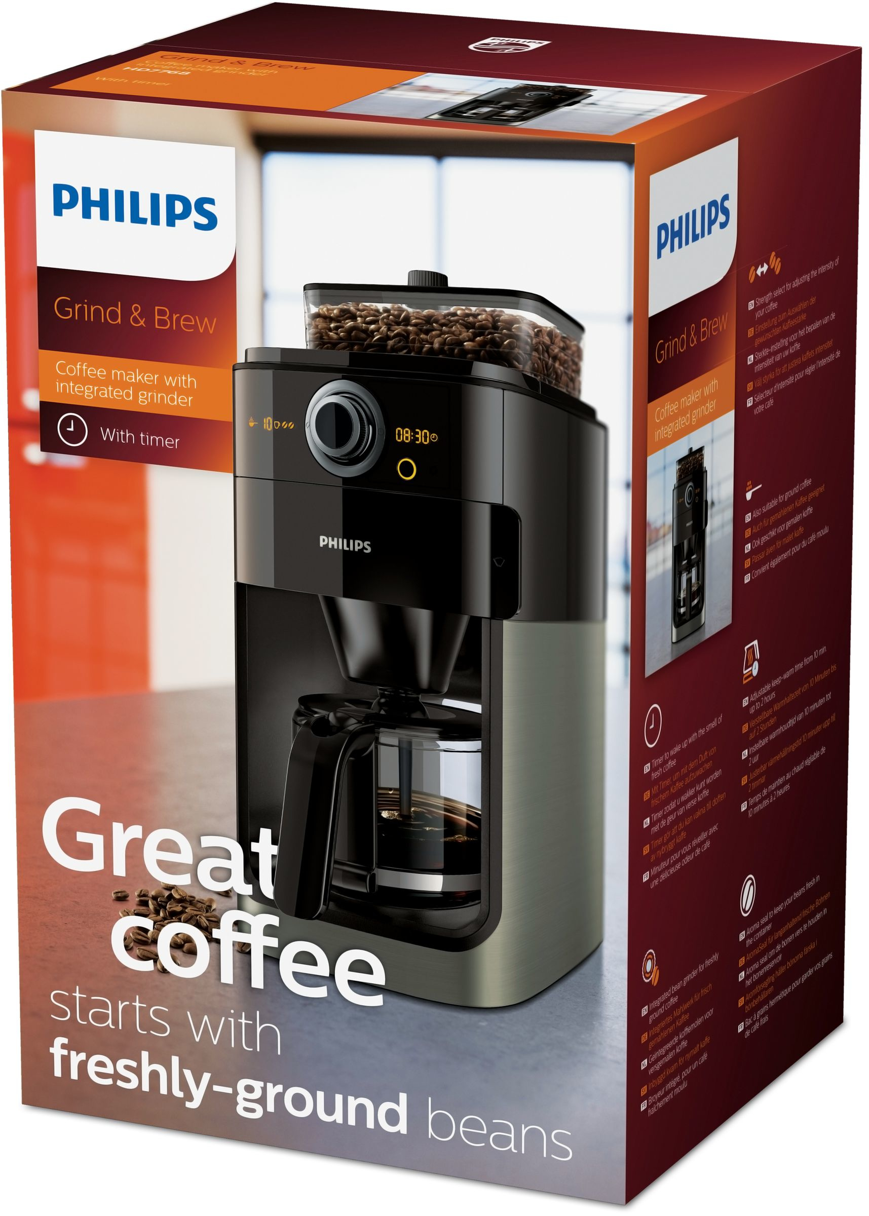 Philips Grind & Brew HD7768/80 coffee maker Fully-auto Espresso machine – image 5