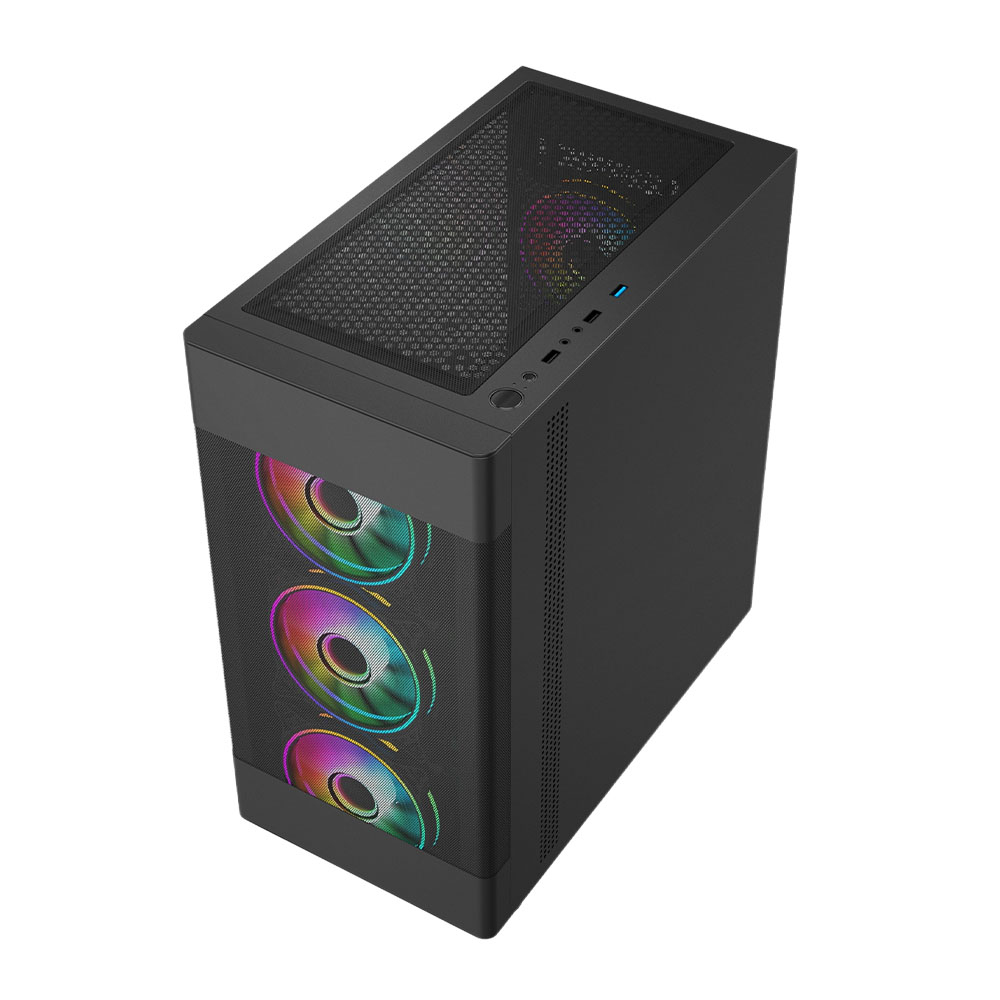 VIDA ZEPHYR-BLK computer case Black – image 3