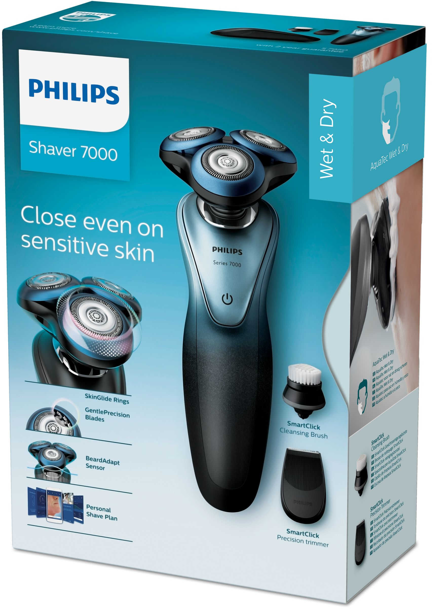 Philips SHAVER Series 7000 S7950/18 men's shaver Rotation shaver Trimmer Black – image 2