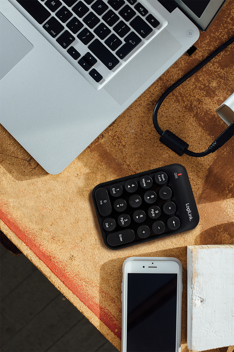 LogiLink ID0173 numeric keypad Universal RF Wireless Black – image 6