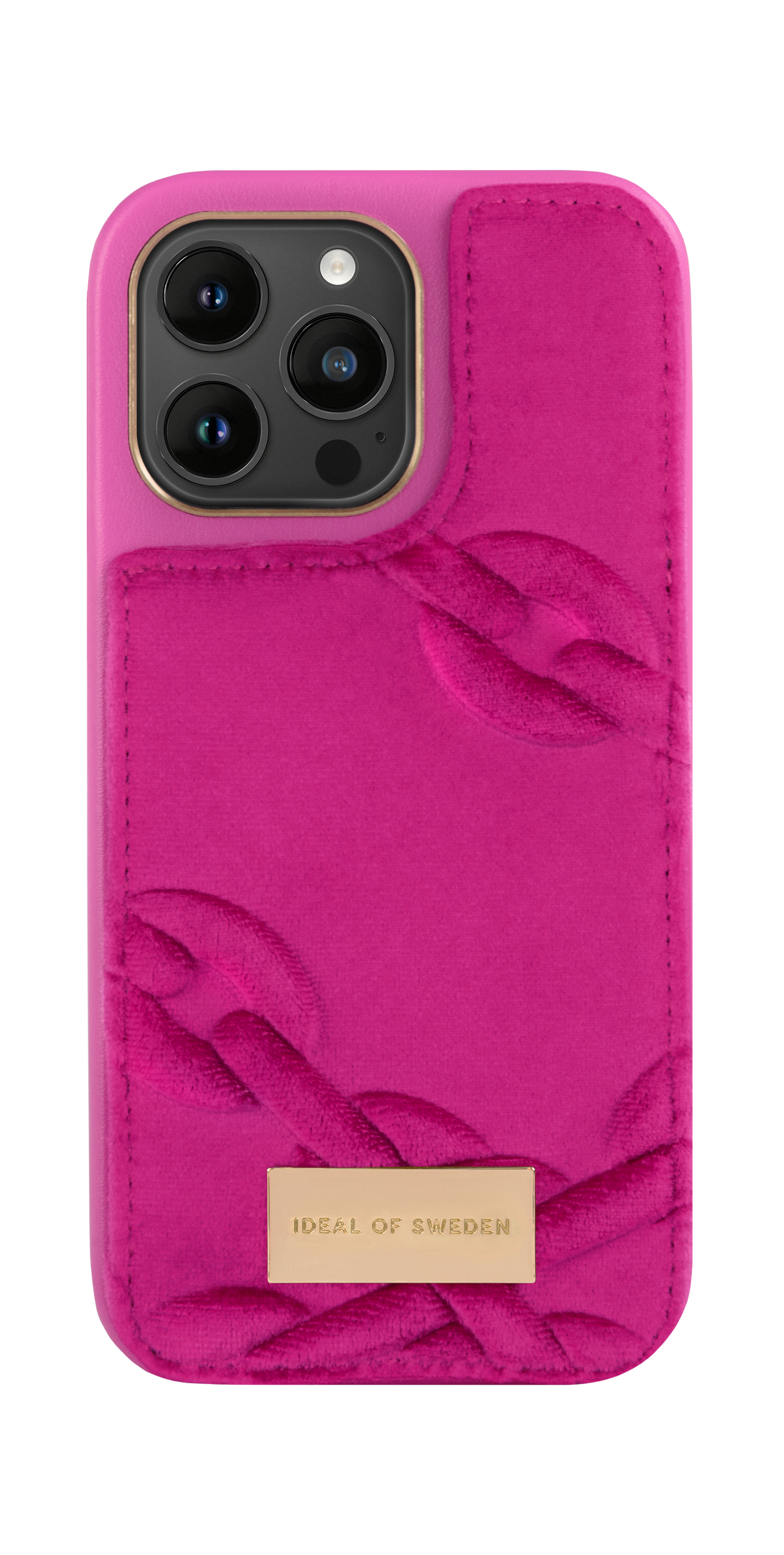 iDeal of Sweden Atelier Case iPhone 14PM Velour Hyper Pink – image 4