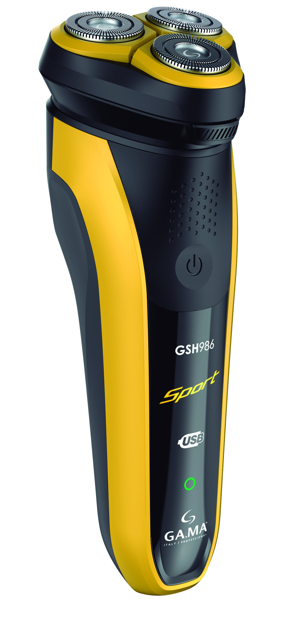 GA.MA GM0608 men's shaver Rotation shaver Trimmer Black, Yellow – image 4