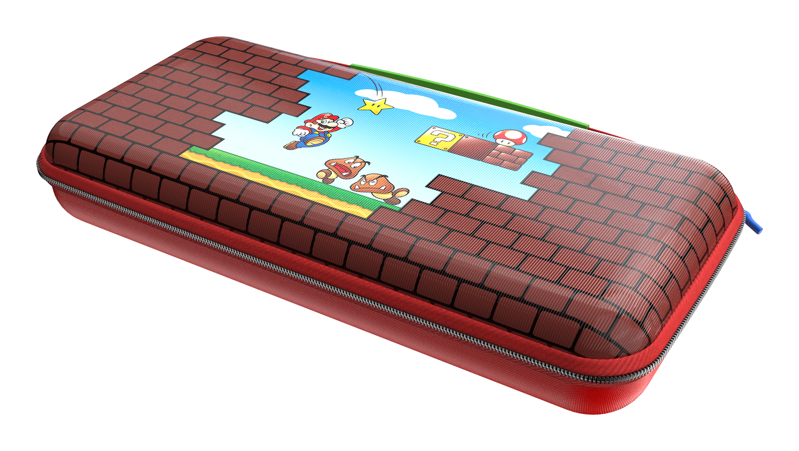 Turtle Beach PlayTrek Étui de voyage Mario Bricks sous licence officielle de Nintendo pour protéger votre Nintendo Switch 2