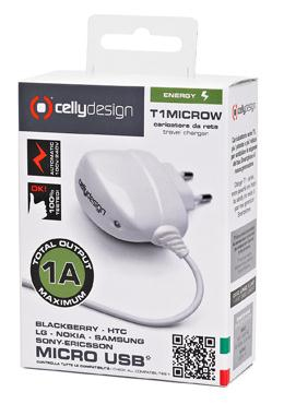 Celly T1MICROW mobile device charger Mobile phone White AC Indoor – image 2