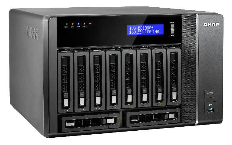 QNAP TVS-EC1080+ NAS Tower Intel® Xeon® E3 V3 Family E3-1245V3 – image 7