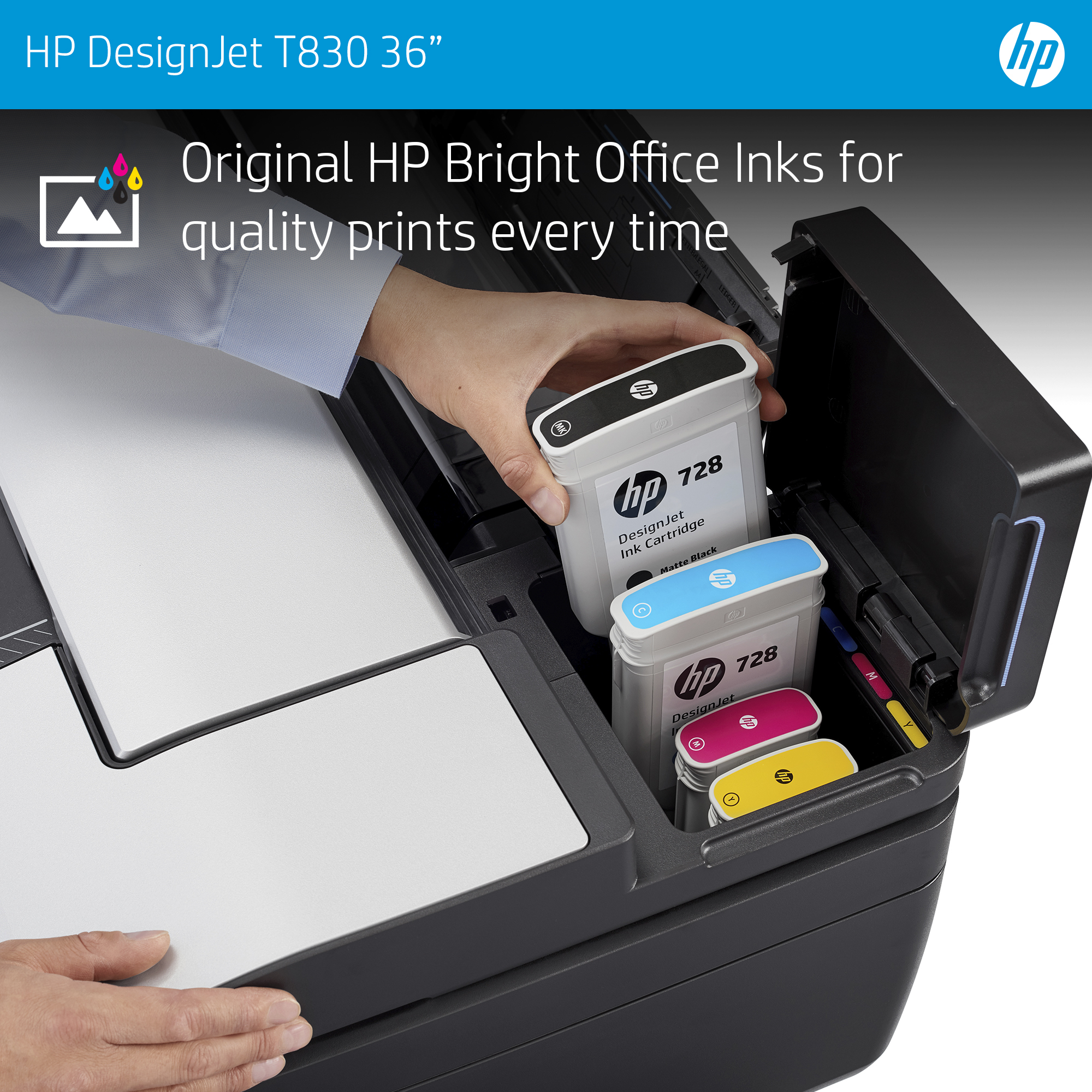HP DesignJet T830 36-in Multifunction Printer – image 7