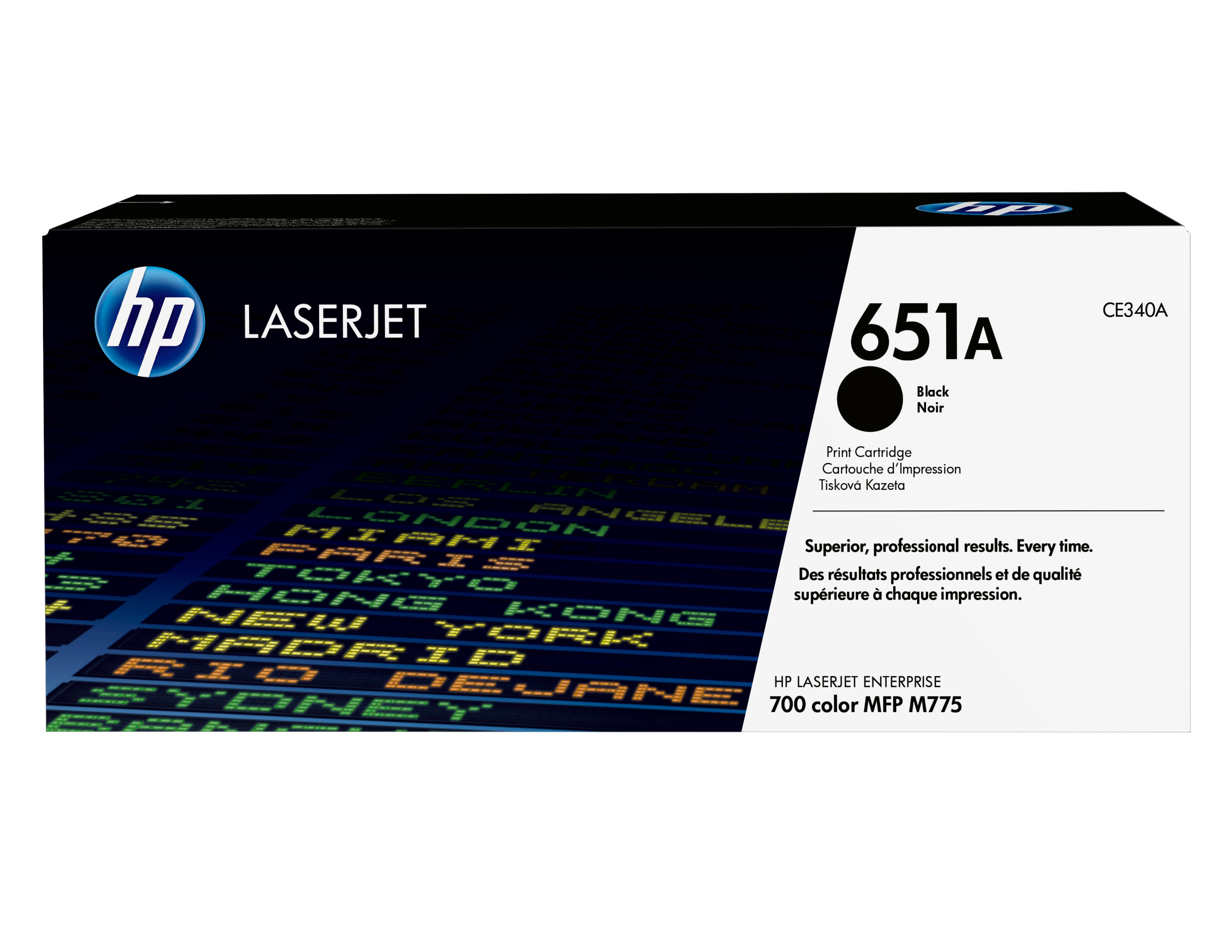 TONER CARTRIDGE 651A BLACK .
