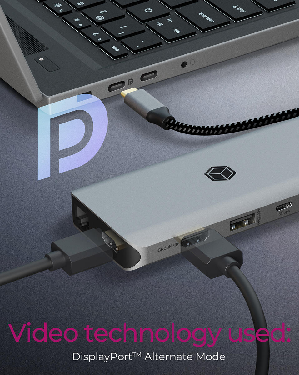 ICY BOX IB-DK4061-CPD Wired USB 3.2 Gen 1 (3.1 Gen 1) Type-C Grey – image 4