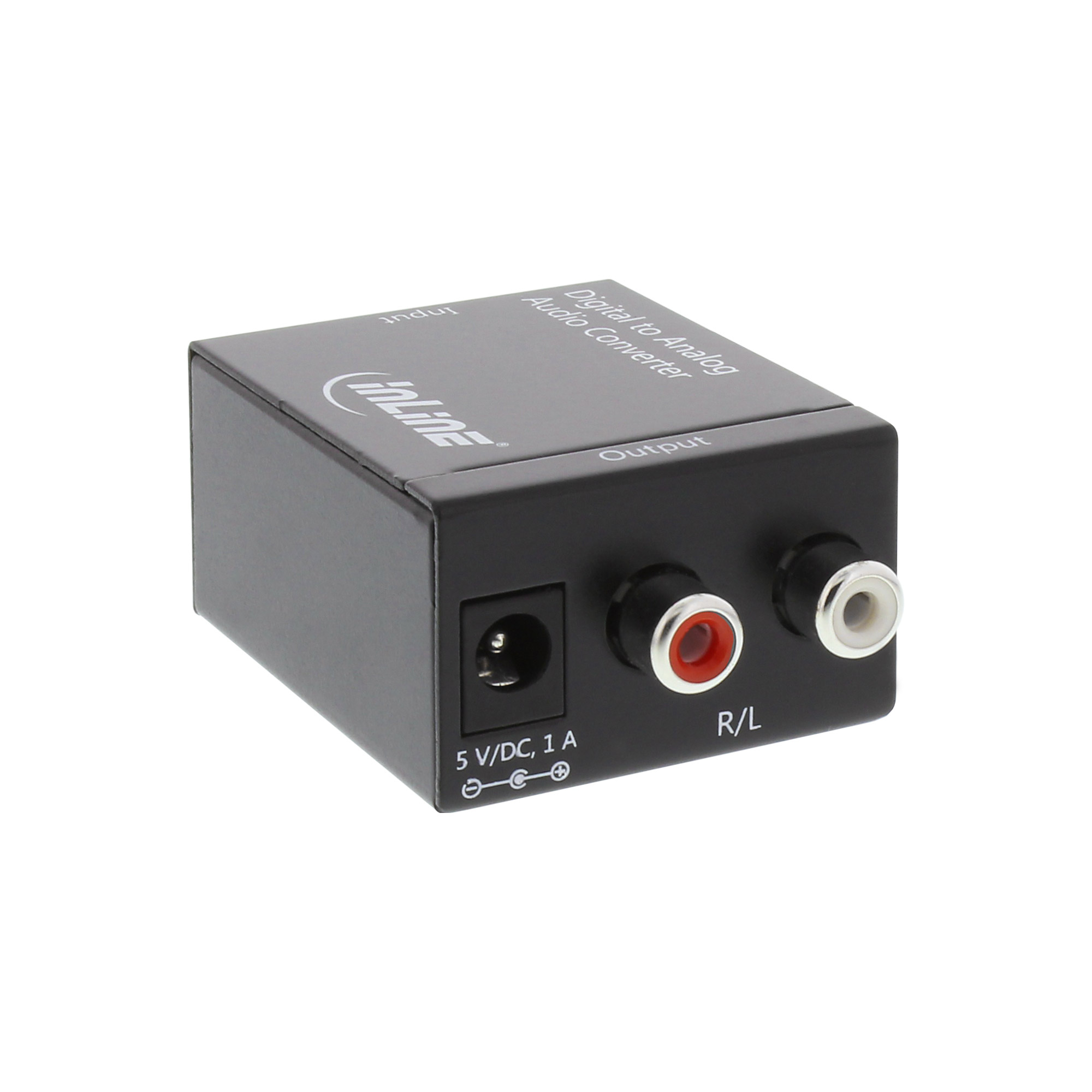 InLine Audio Converter Digital to Analog Input Toslink or RCA OUT 2x RCA Stereo – image 2