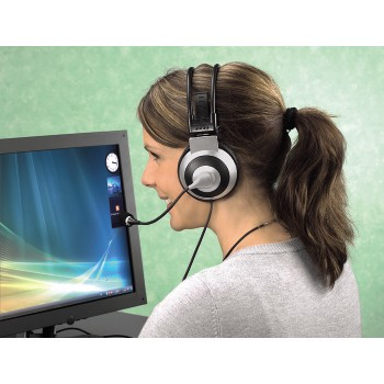 Hama HS-400 Headset Wired Head-band Gaming Silver, Black – image 5