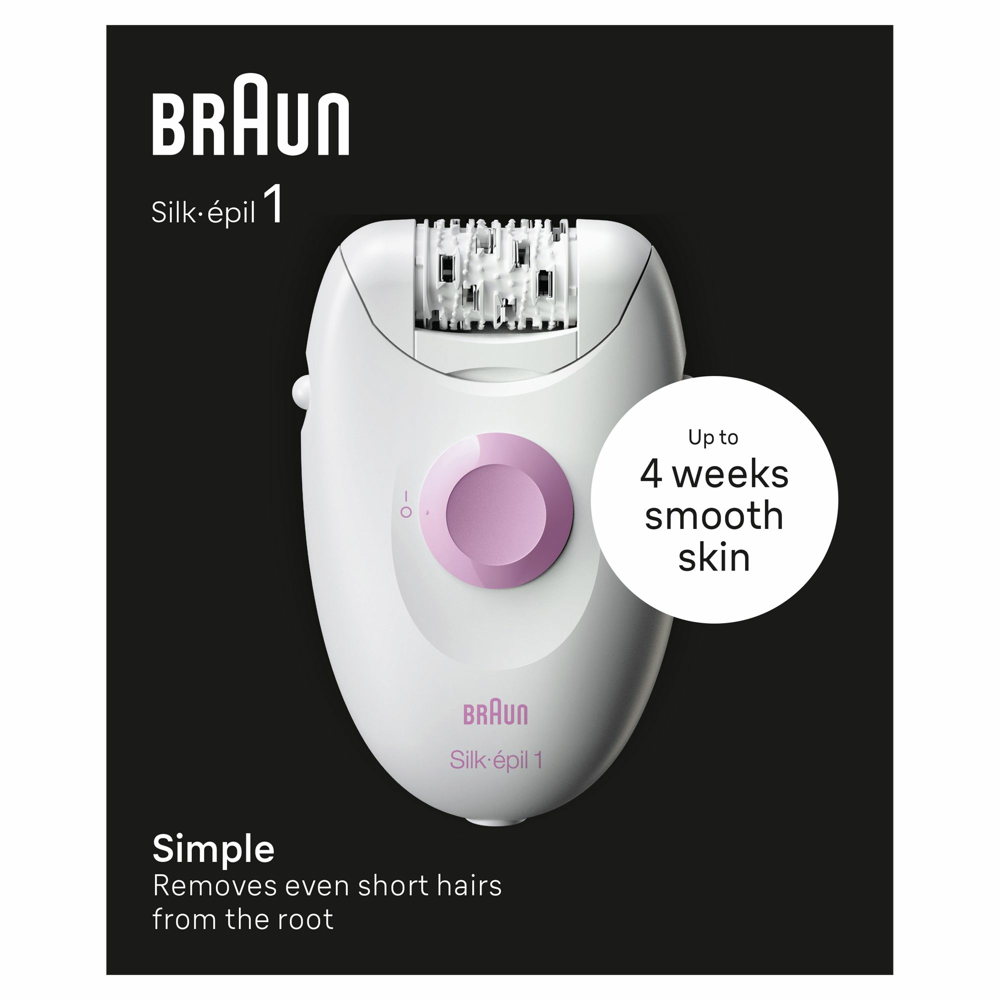 Braun Silk-épil 1 1-000 20 tweezers Pink, White – image 3