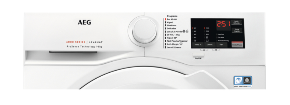 AEG L6FEI847P washing machine Front-load – image 2