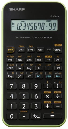 Sharp EL-501XB calculator Pocket Scientific Black, Green