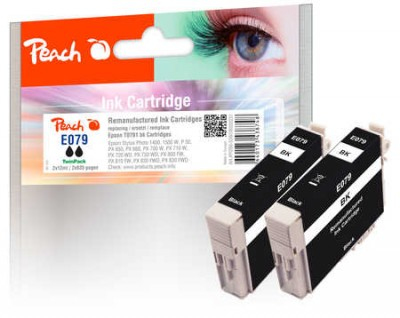 Peach PI200-539 ink cartridge 2 pc(s) Black