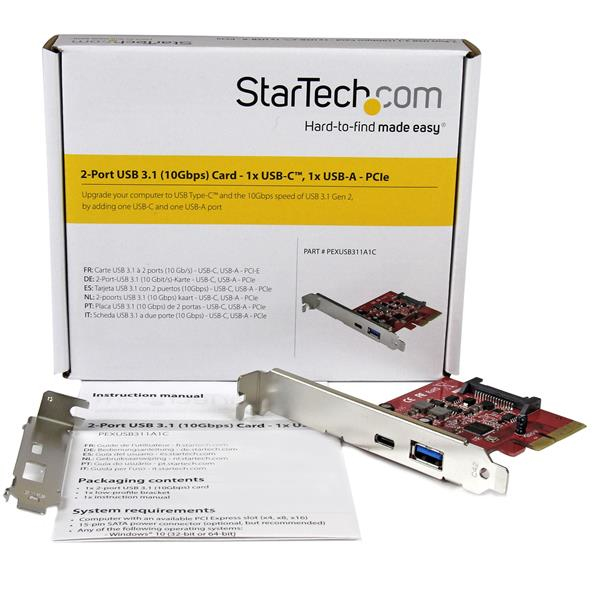 StarTech.com 2-Port USB 3.1 (10Gbps) Card - 1x USB-C, 1x USB-A - PCIe – image 5