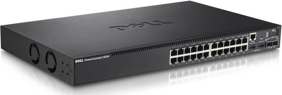Dell PowerConnect 5524 Managed L3 1U Black