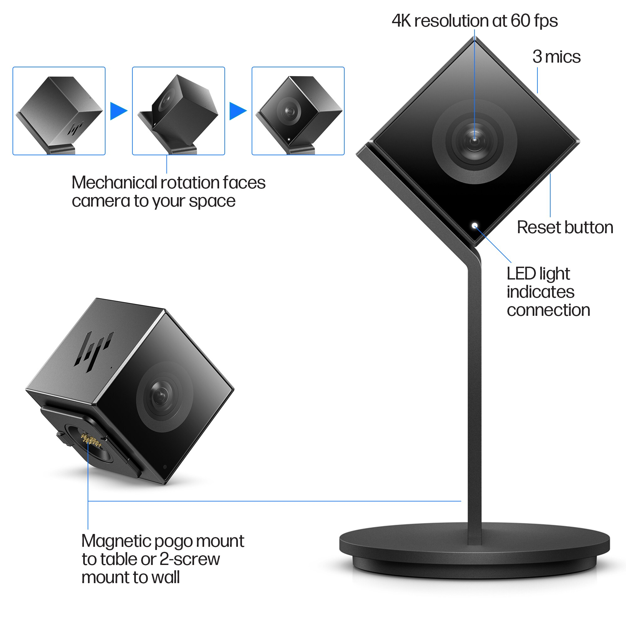 HP كاميرا HP Presence See بدقة 4K والمدعومة بالذكاء الاصطناعي – image 5