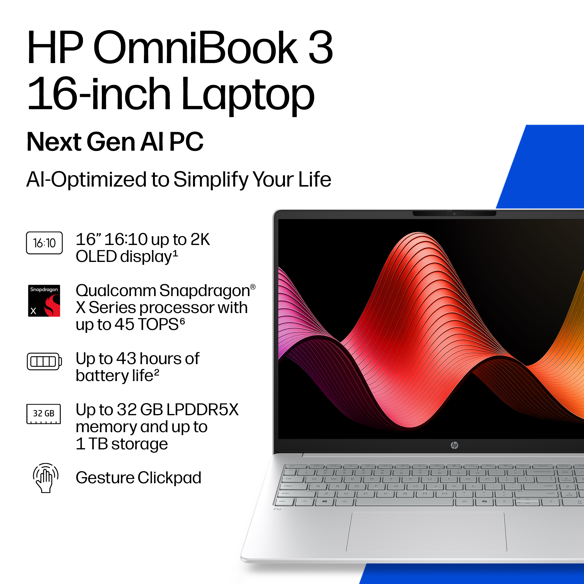 HP OmniBook 3 Laptop Next Gen AI 16-bz0012nax – image 4