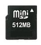 Fujitsu Mini SecureDigital 512MB