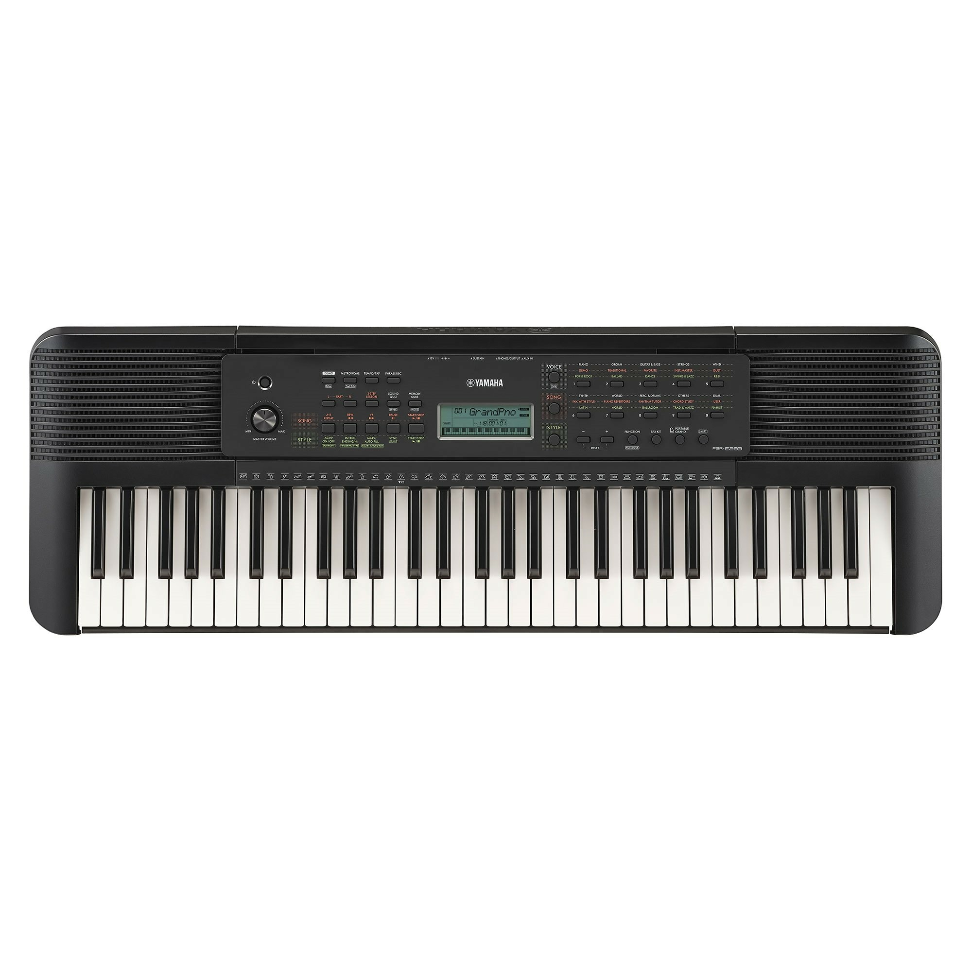 Yamaha PSR-E283 MIDI keyboard 61 keys Black, White